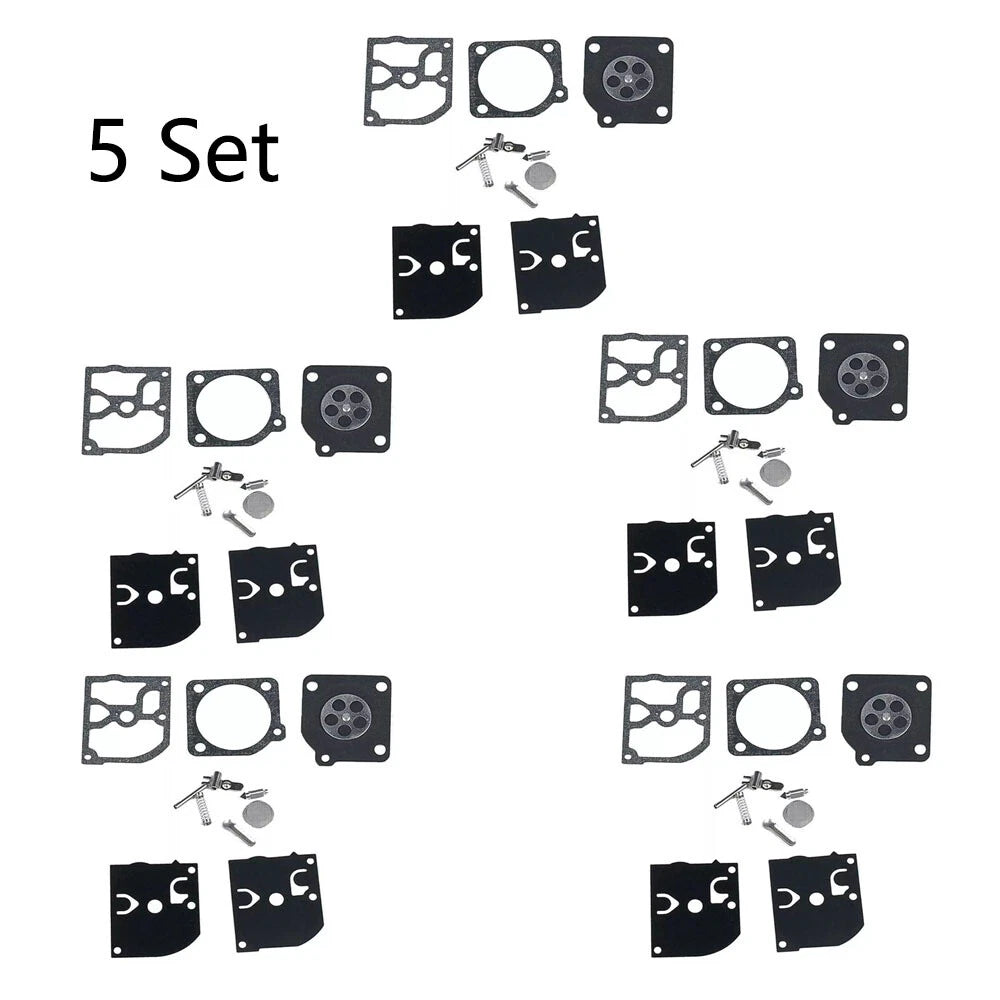 Set of 5 Carburetor Rebuild Gasket Kit for ZAMA RB-39 Poulan McCulloch Chainsaws
