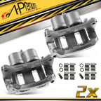 Pair Front Brake Calipers with Brackets for Ford Edge Lincoln MKX (2007–2010)