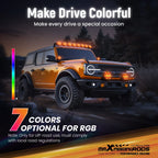 LED Off Road Light Pods for Universal Vehicles (3.5", RGB, 6000K)