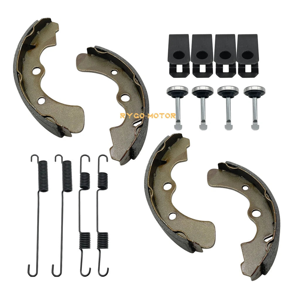 Front Brake Shoes with Springs & Pins Kit for Kawasaki Mule 3000-4010