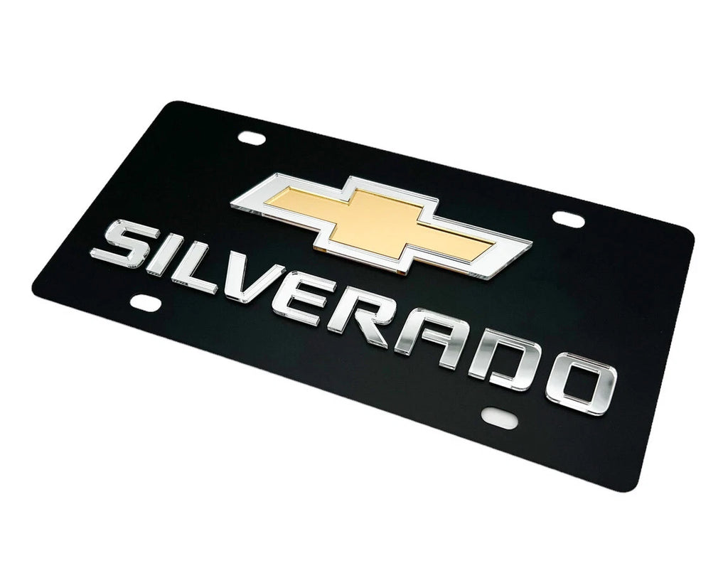 Front Emblem Mirror Gold Bowtie for Chevrolet Silverado (2019–2024)