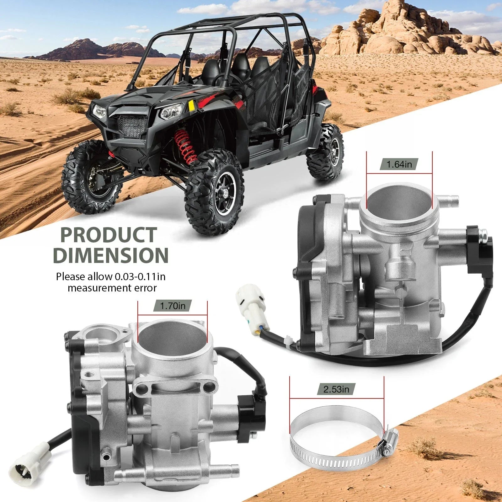 Throttle Body for Polaris EFI Sportsman X2 800 / X2 700 (2007–2009)