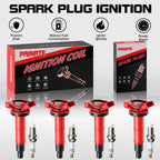 4X Ignition Coil & Spark Plug for Camry Lexus Scion RAV4 Highlander (2007–2019) UF333
