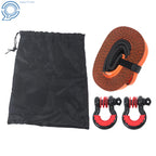 Recovery Tow Strap Kit with Anti-Theft D-Ring Shackle (2 Pieces)