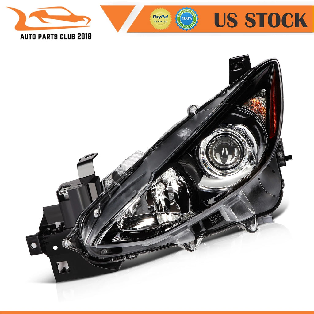 Headlamp for Mazda 3 (2014-2016) Clear Lens Driver Side Assembly