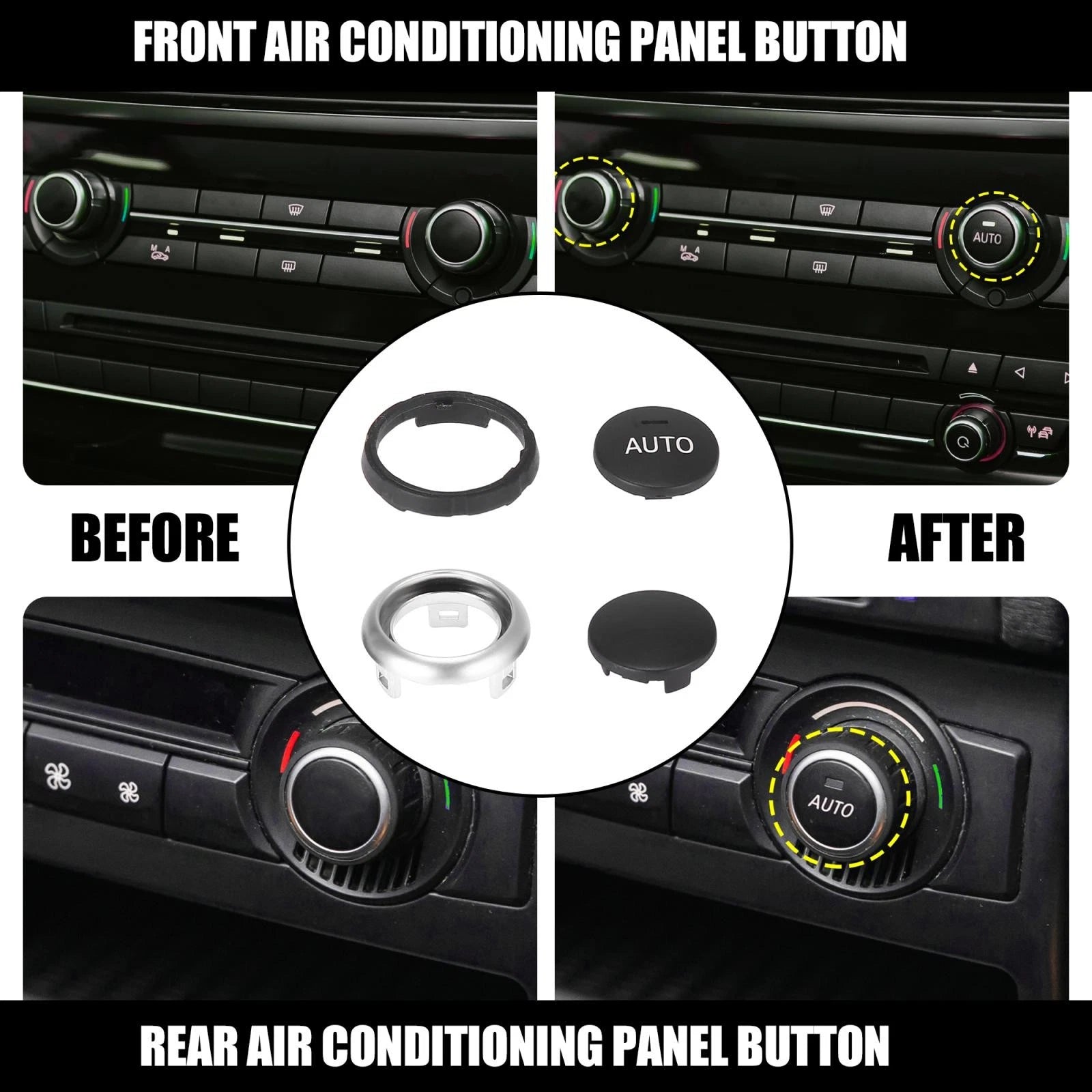 AC Knob Climate Control Switch Repair Kit for BMW 5 6 7 Series X5 X6 