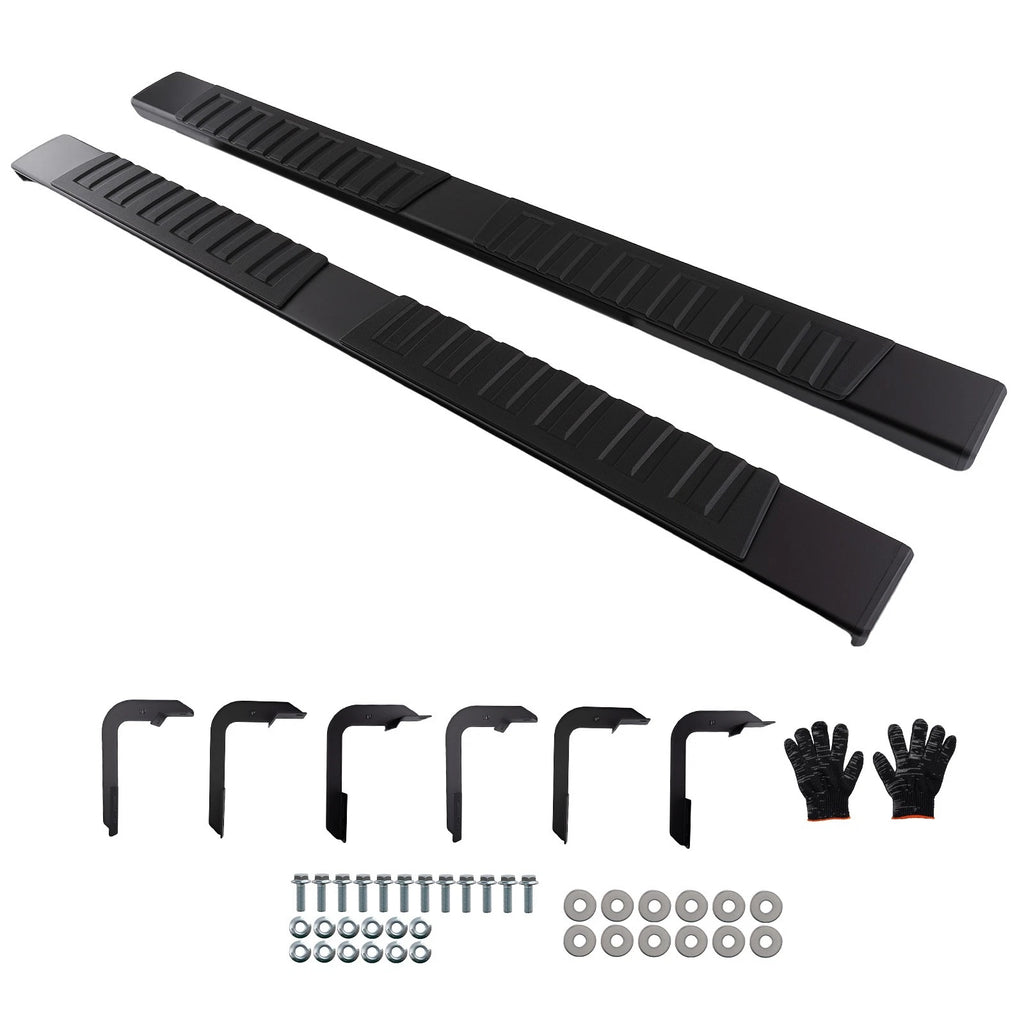Black Side Step for Nissan Titan/Titan XD Crew Cab (2004–2024) Aluminum Alloy