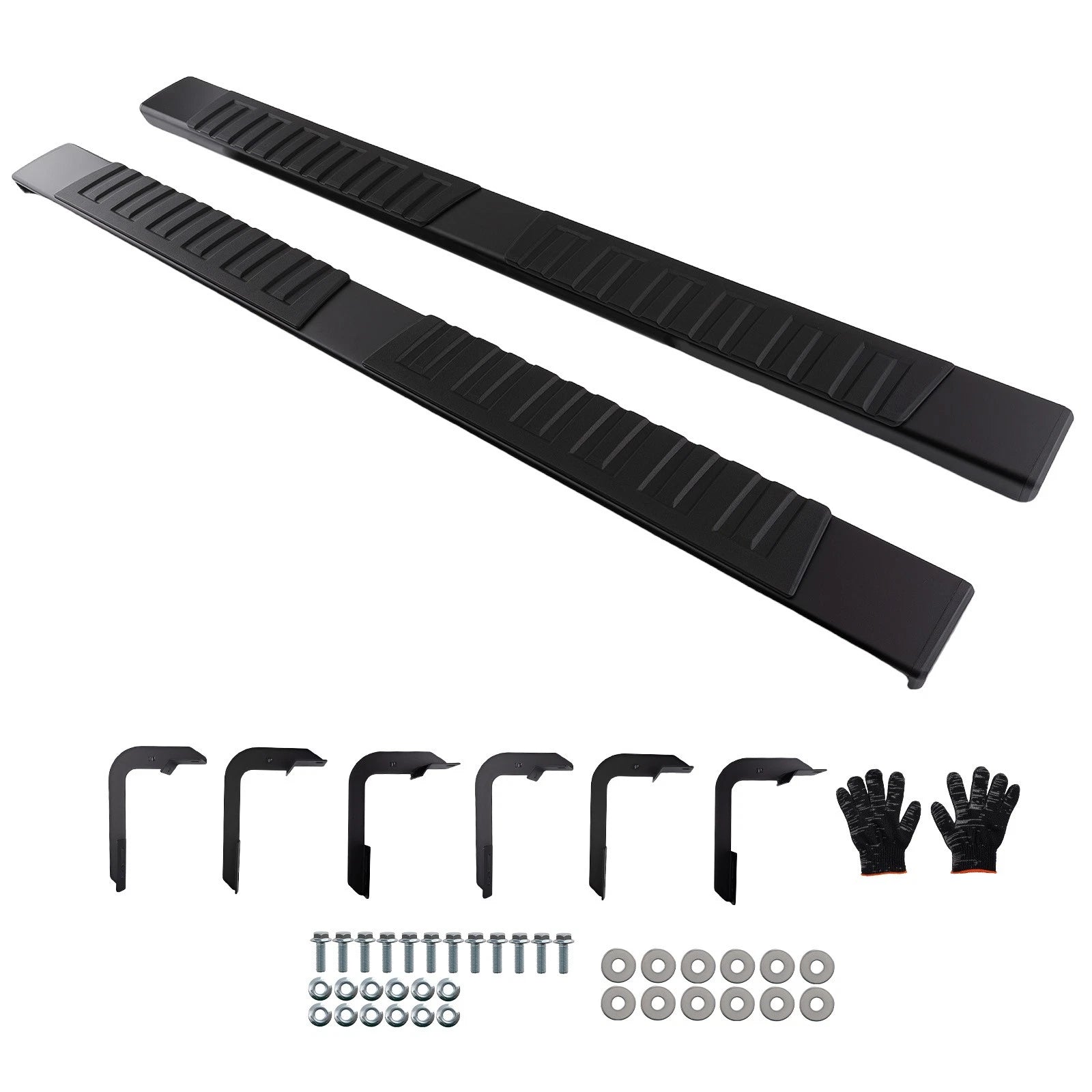 Black Side Step for Nissan Titan/Titan XD Crew Cab (2004–2024) Aluminum Alloy