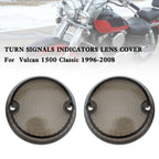 Turn Signal Lens Cover for Yamaha Kawasaki Vulcan 1500 VN (1996–2009) Smoke T9