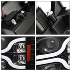 Projector LED Headlights for Chevy Silverado 1500 2500 3500 HD (2007–2013)