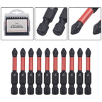 10 Pack PH2 Magnetic Screwdriver Bits for Automotive Use