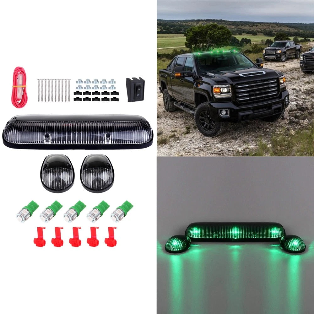 3X Clear Lens Cab Marker +194 12V LED for Chevy Silverado/GMC Sierra (2007–2019)