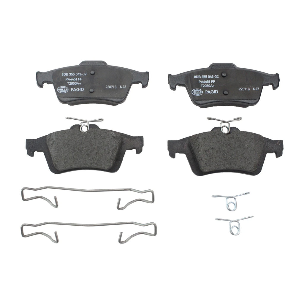 DuraGo Rear Rotors & Hella Ceramic Disc Brake Pads Kit for Ford Transit Connect (2010–2023)