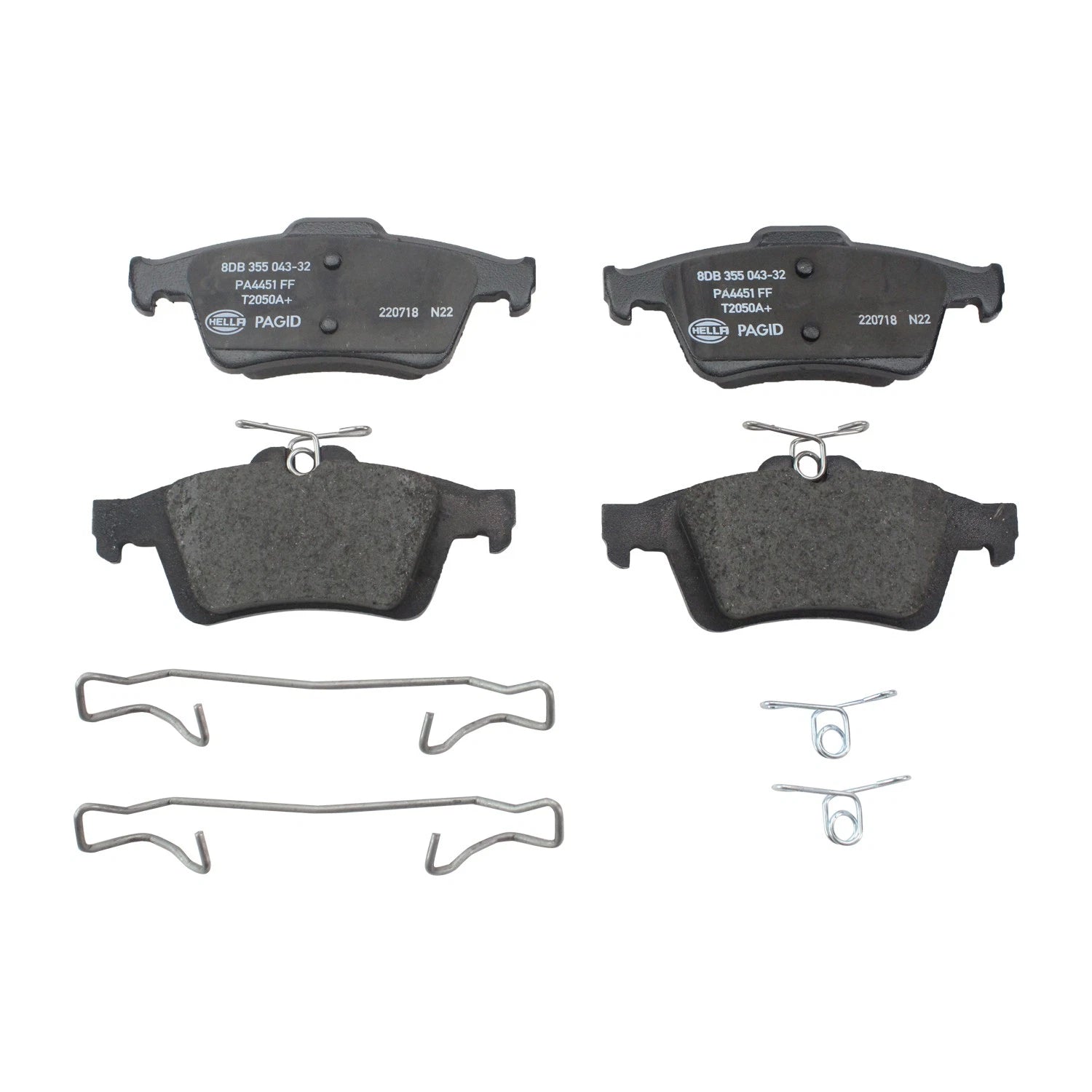 DuraGo Rear Rotors & Hella Ceramic Disc Brake Pads Kit for Ford Transit Connect (2010–2023)