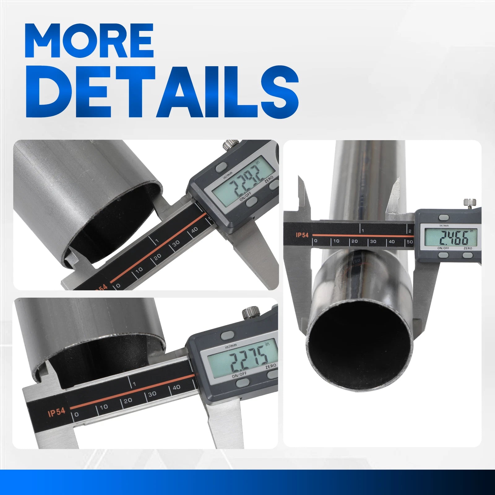 2.25" Exhaust Pipe Bend Kit for Universal Applications (8pcs)