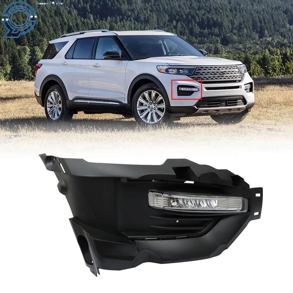 Right Side Fog Light Assembly for Ford Explorer (2020–2021) W/ Bulbs