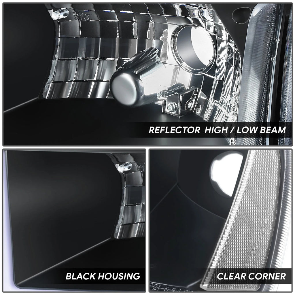 Switchback L-Tube LED Headlights for Dodge Ram 1500 2500 3500 (1994–2002)