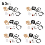 Set of 6 Carburetor Repair Kits for Honda CG260 CG330 Walbro 43CC 52CC