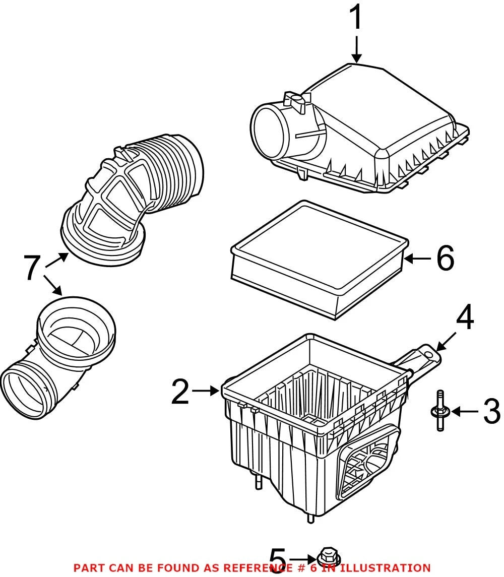 OEM Primary Air Filter for Dodge Ram 2500 3500 (53034051AB)