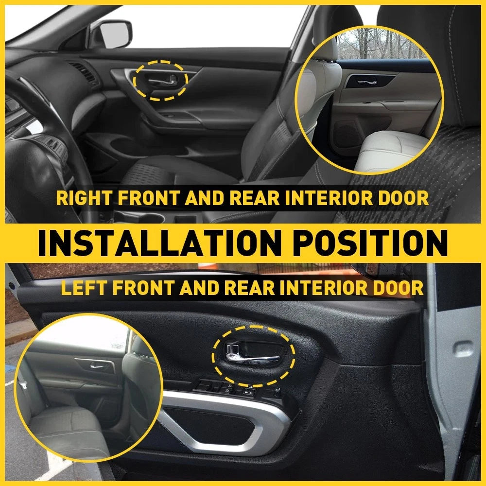 Set of 2 Interior Door Handles for Nissan Altima Pathfinder Titan (2013–2018)