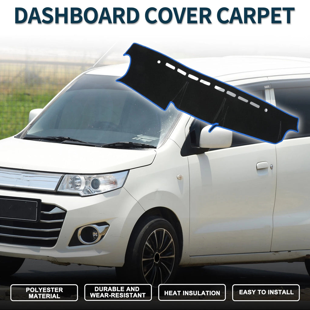 Dashboard Dash Cover Mat for Suzuki Jimny JB64 JB7 (2018–2024) Black Blue