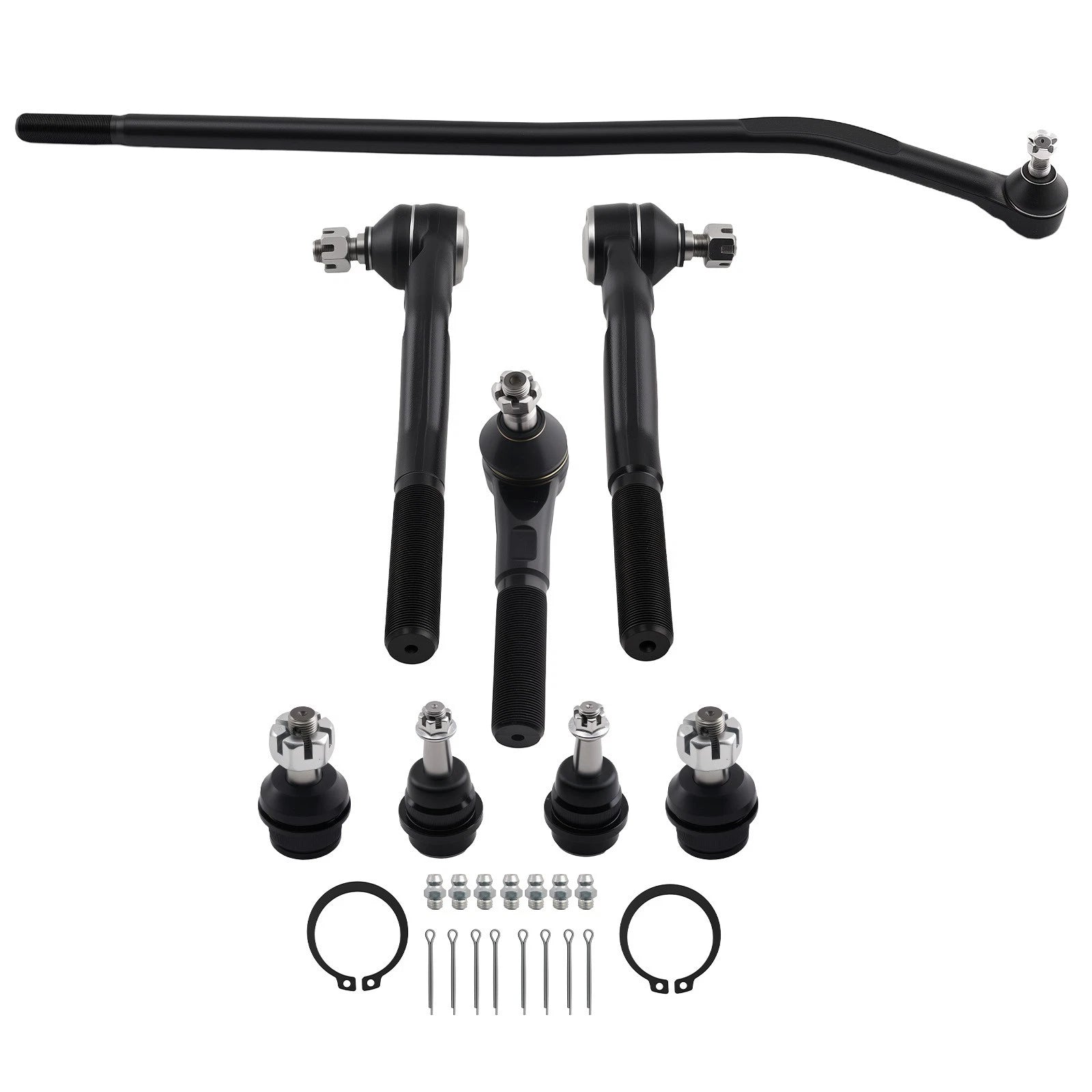 Front Inner Outer Tie Rod End Links Suspension Kit for Jeep Wrangler JK (2018–2018)