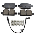 Set of 2 DuraGo Rear Rotors & Akebono ProACT Ceramic Pads for Silverado 1500 (2014–2018)