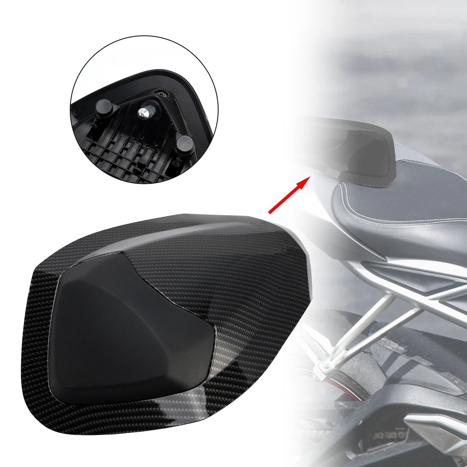 Rear Tail Seat Fairing Cowl Cover for Street Triple RS 765 (2017–2019) Carbon T9