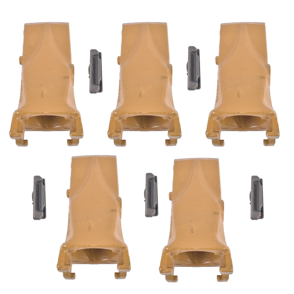 5 PK V33 V33SYL Digging Teeth with V33PN Flex Pins for Adapter (Alloy Steel)