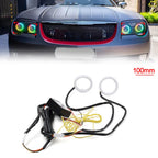 RGB LED Angel Eye Halo Rings Headlight DRL Retrofit for