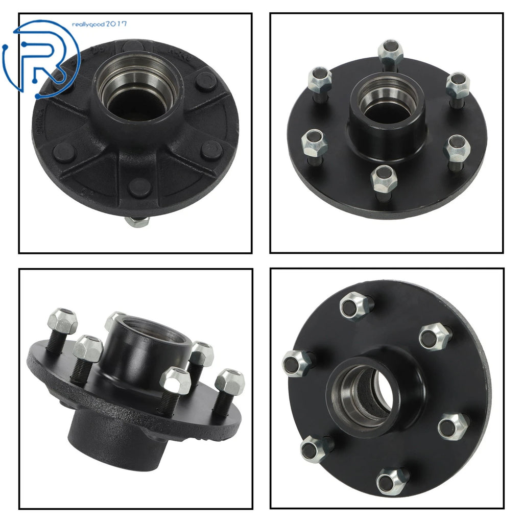 Trailer Hub Kit with Bearing for 2000 lbs Trailer (6 on 5.5")