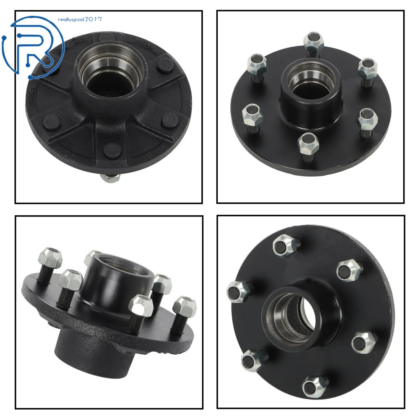 Trailer Hub Kit with Bearing for 2000 lbs Trailer (6 on 5.5")