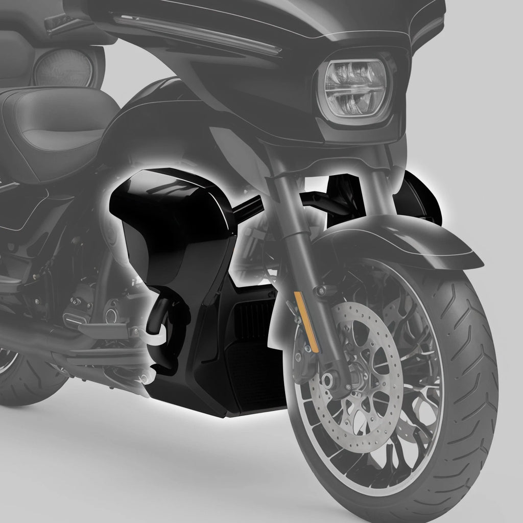 Extended Chin Spoiler & Engine Bar for Harley CVO Street Road Glide (2023–2026)
