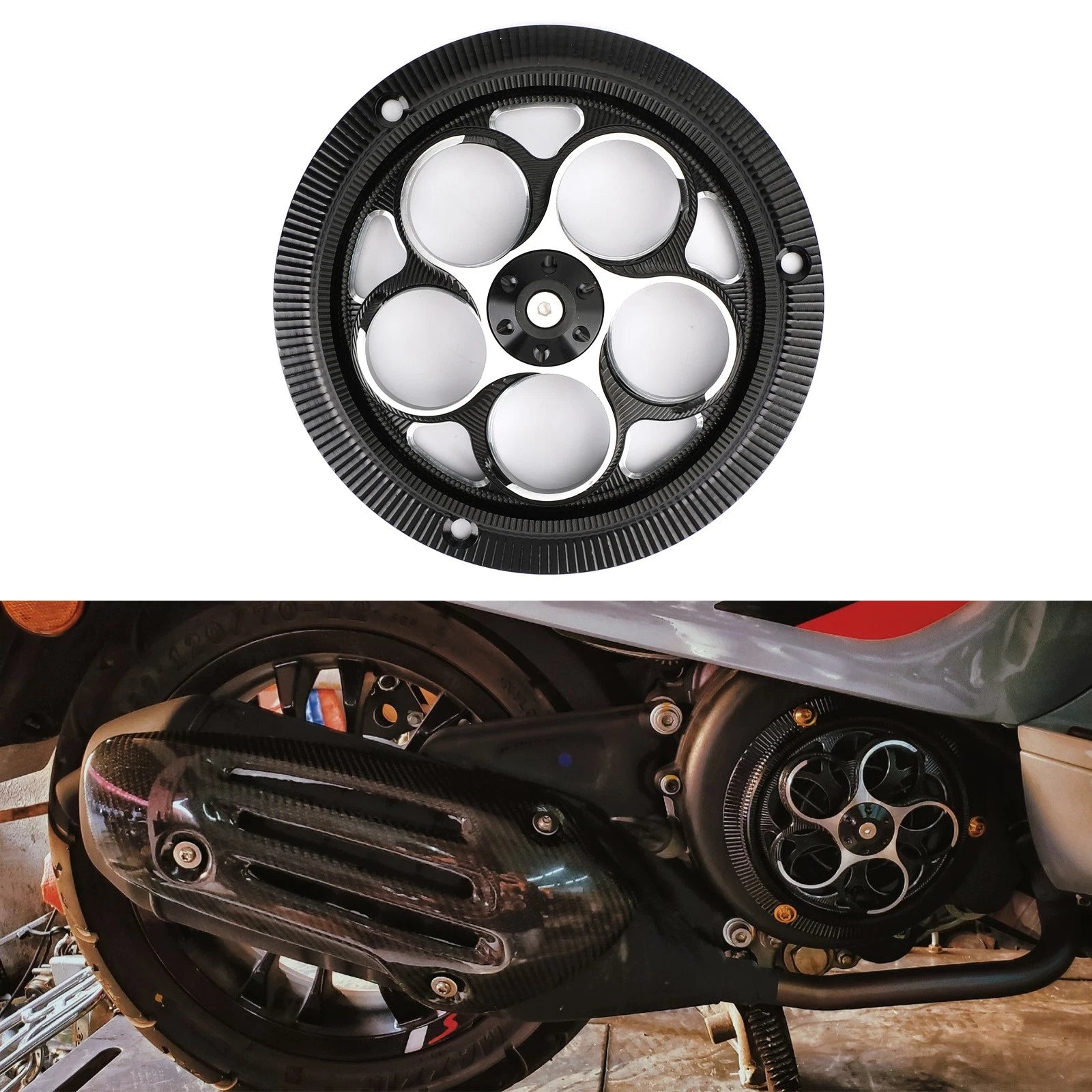 Engine Fan Cover Protector Guard for Vespa Sprint Primavera 125 150 (2013–2020)