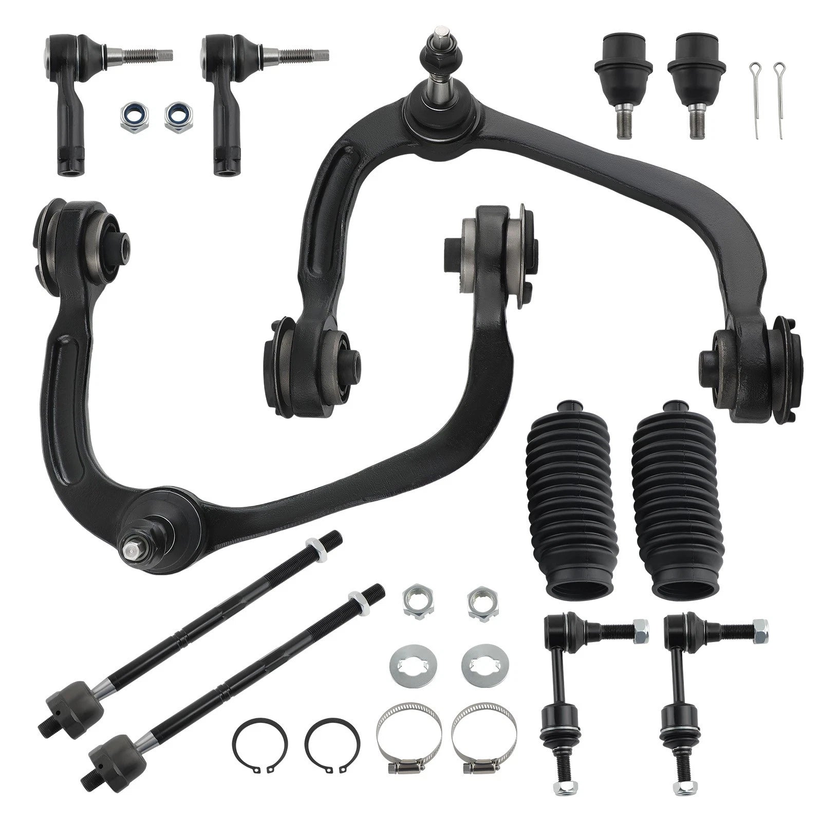 Set of 12 Front Upper Control Arms Sway Bar Link for Ford F-150 (2004–2005)