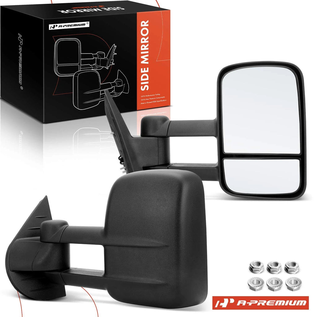 Pair Manual Towing Mirrors for Silverado 1500 (2007–2013)