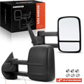 Pair Manual Towing Mirrors for Silverado 1500 (2007–2013)