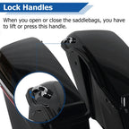 5" Stretched Saddle Bags for Harley Davidson Road Electra Glide (1993–2013)