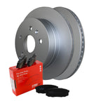Rear Brake Kit 303mm Rotors & TRW Pro Ceramic Pads for Chevy Equinox GMC Terrain (2010–2017)