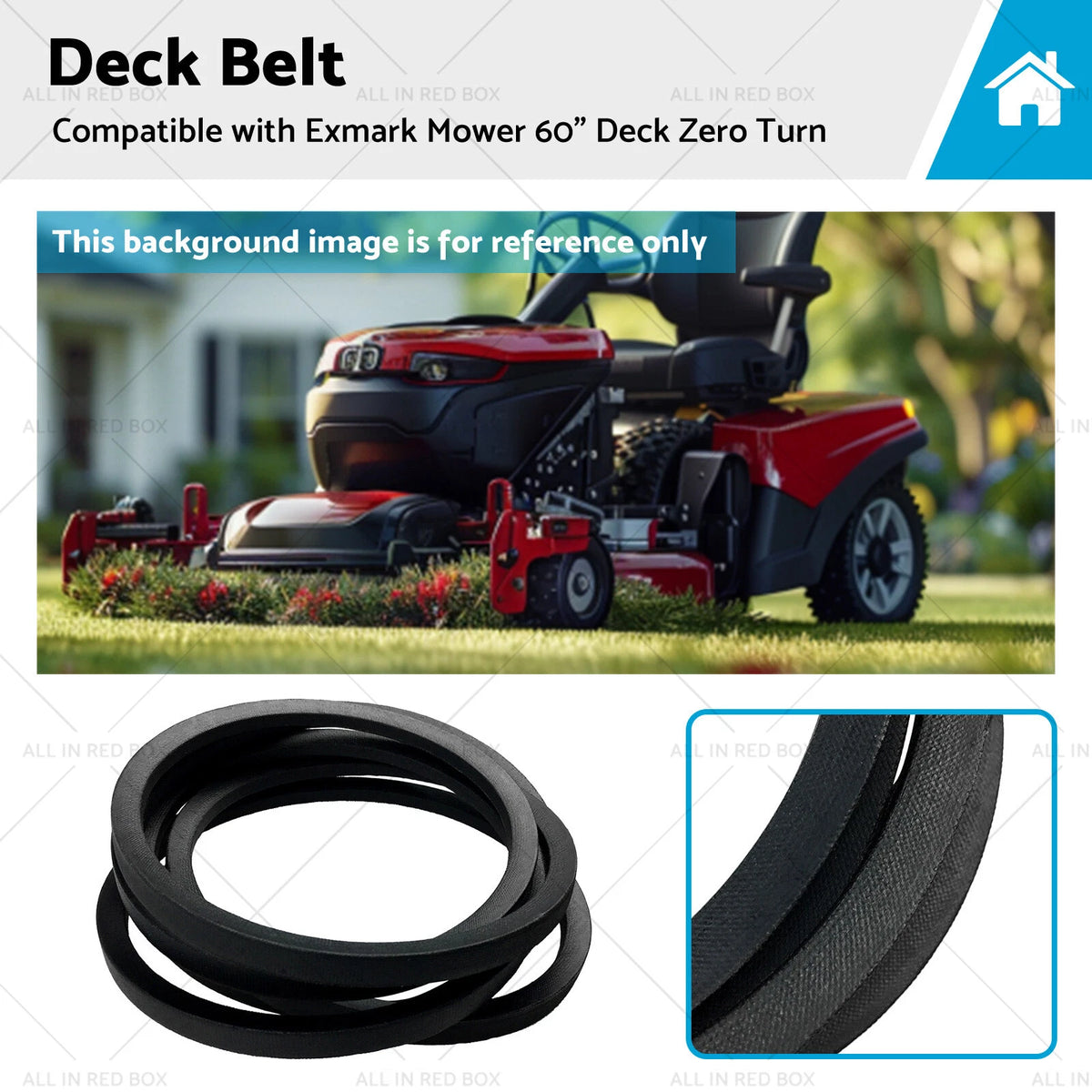 Deck Belt for Country Clipper D-3776-W (5/8 X 182.5)