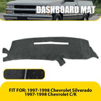 Dashboard Pad for Chevrolet Silverado (1997–1998) Gray Anti-slip