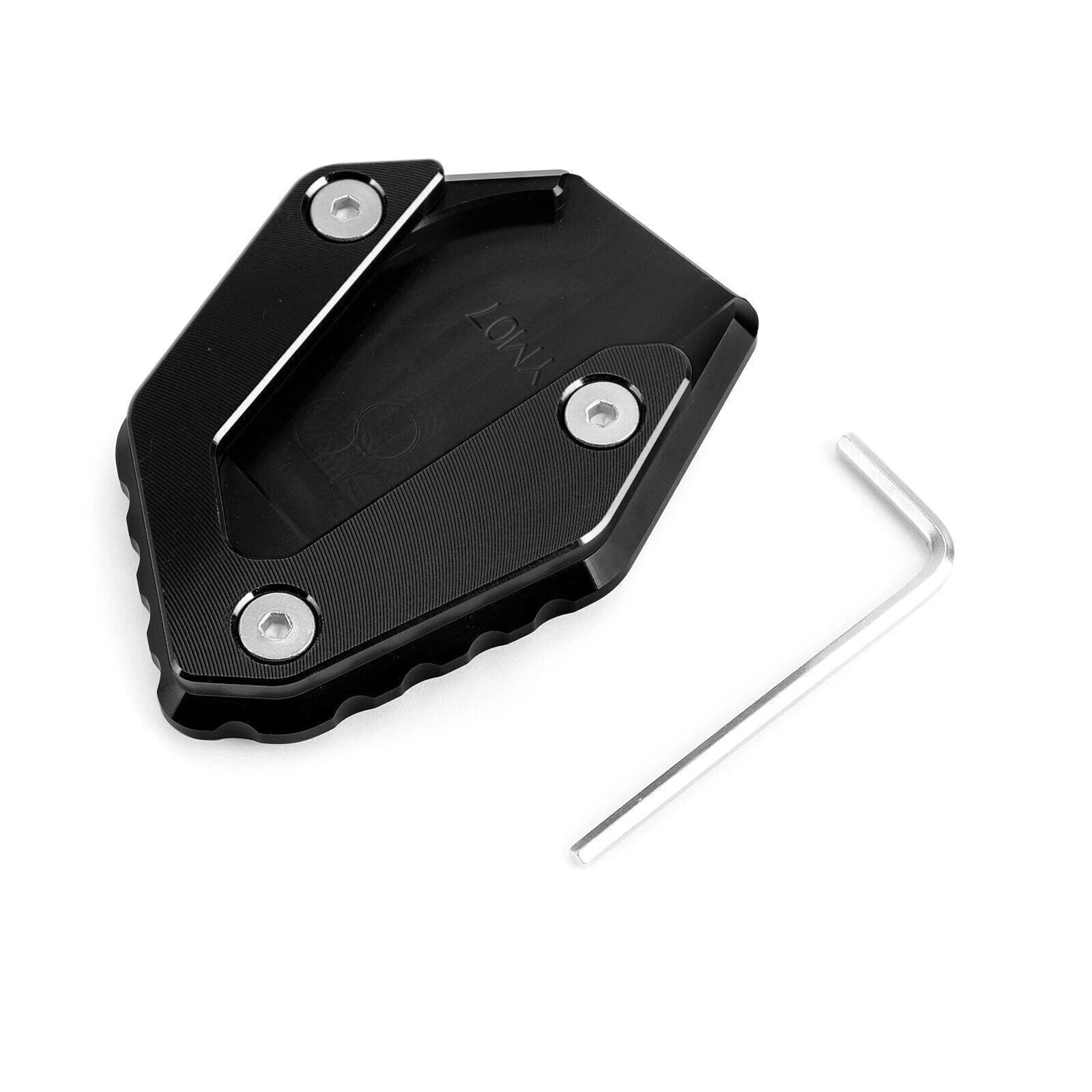 Side Stand Kickstand Enlarger Plate for Yamaha MT07 FZ07 Tracer 700 (2014–2019) Black