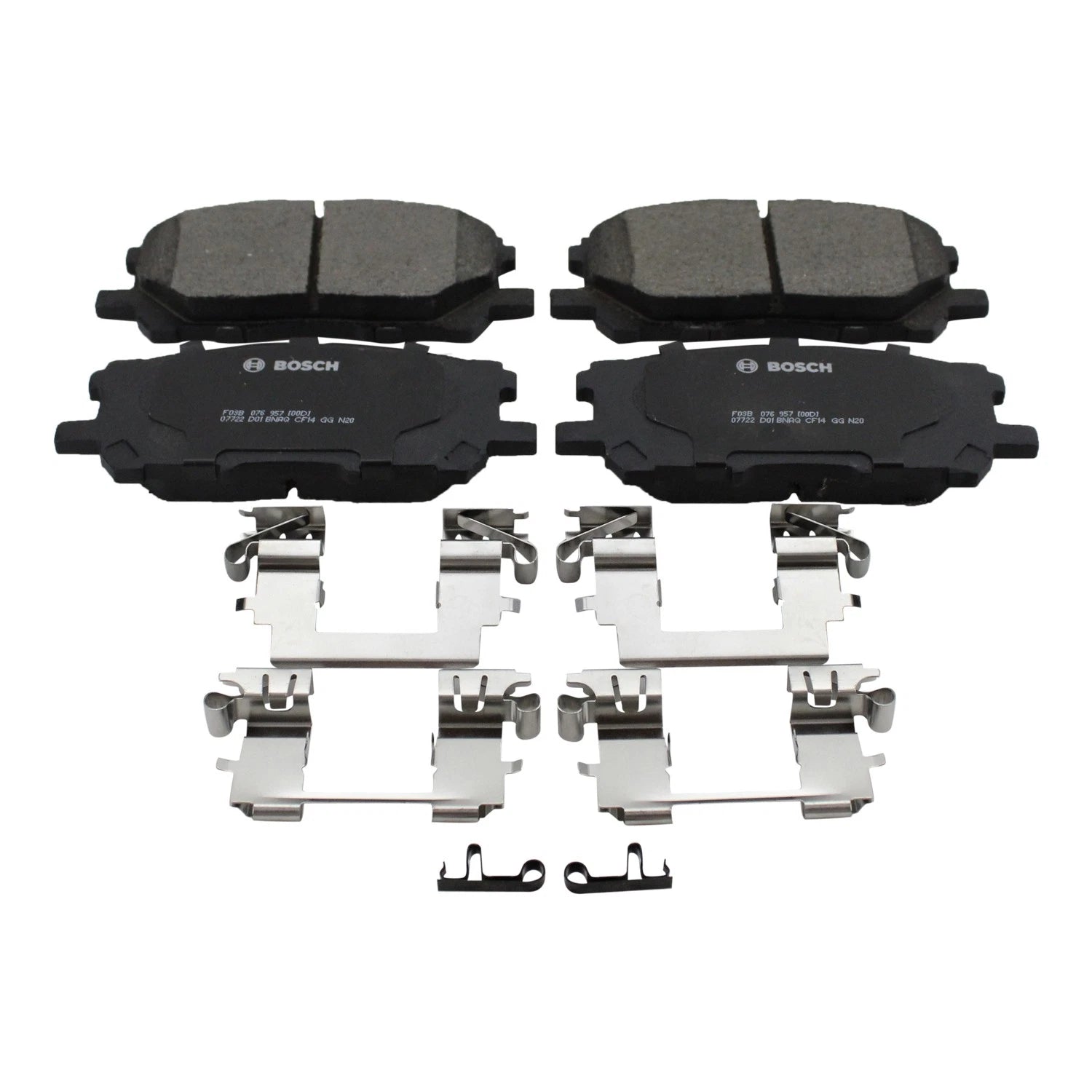 DuraGo Front Rotors & Bosch QuietCast Ceramic Brake Pads Kit for Lexus RX330 (2004–2006)