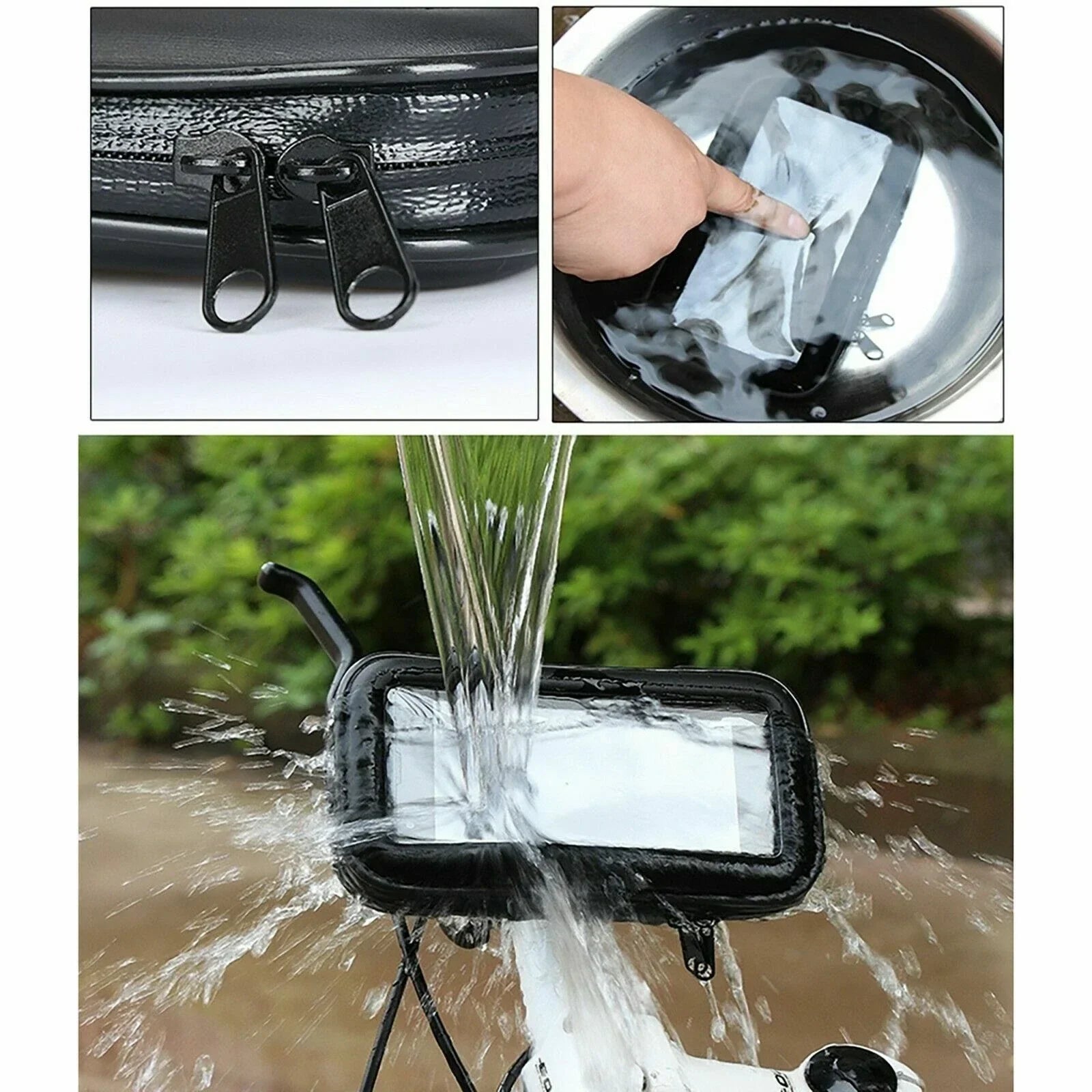 Waterproof Handlebar Bag for Motorcycle Bike Cell Phone GPS Case