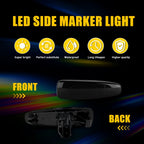 Smoke White LED Fender Side Marker Turn Signal Light for Mitsubishi Lancer (2008–2017)