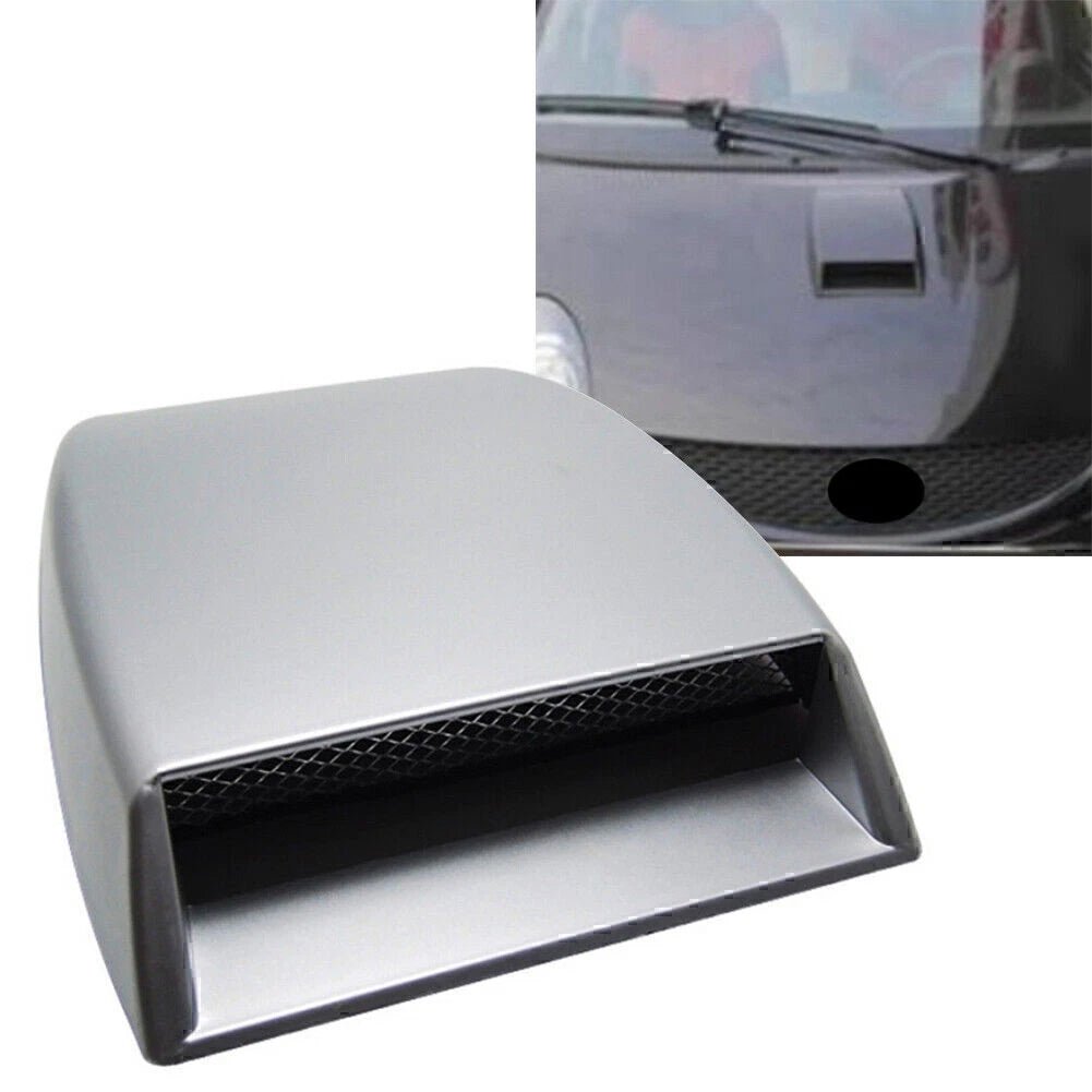Air Flow Intake Hood Scoop Vent for Universal Cars (Grey)