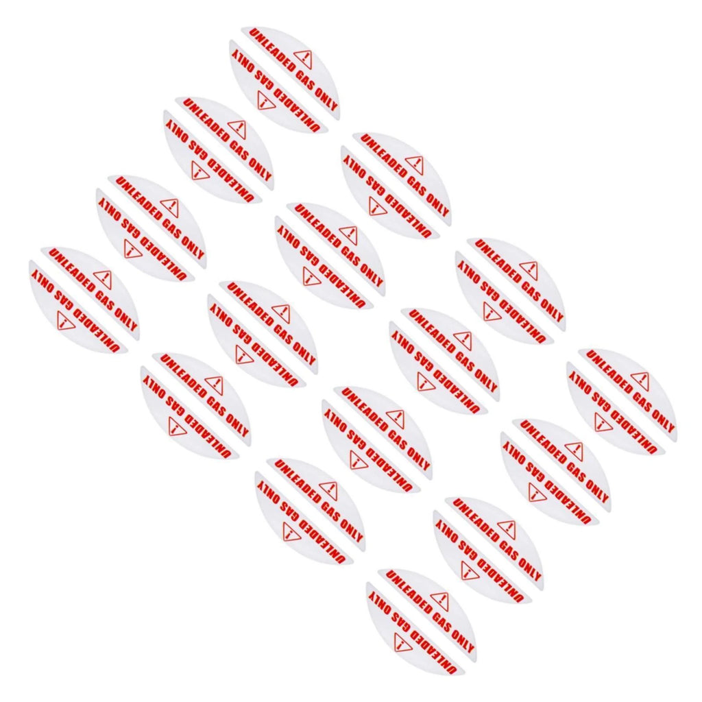 Set of 16 Unleaded Gas Only Stickers for Gas Cans & Generators (0.82'' X 2.17'')
