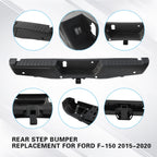 Rear Bumper Assembly with Max Tow for Ford F-150 (2015–2020) Black