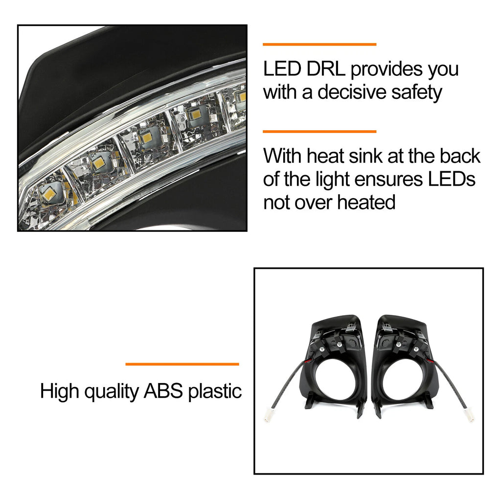 DRL Daytime Running Light with Bezel for Toyota Corolla (2011–2013)