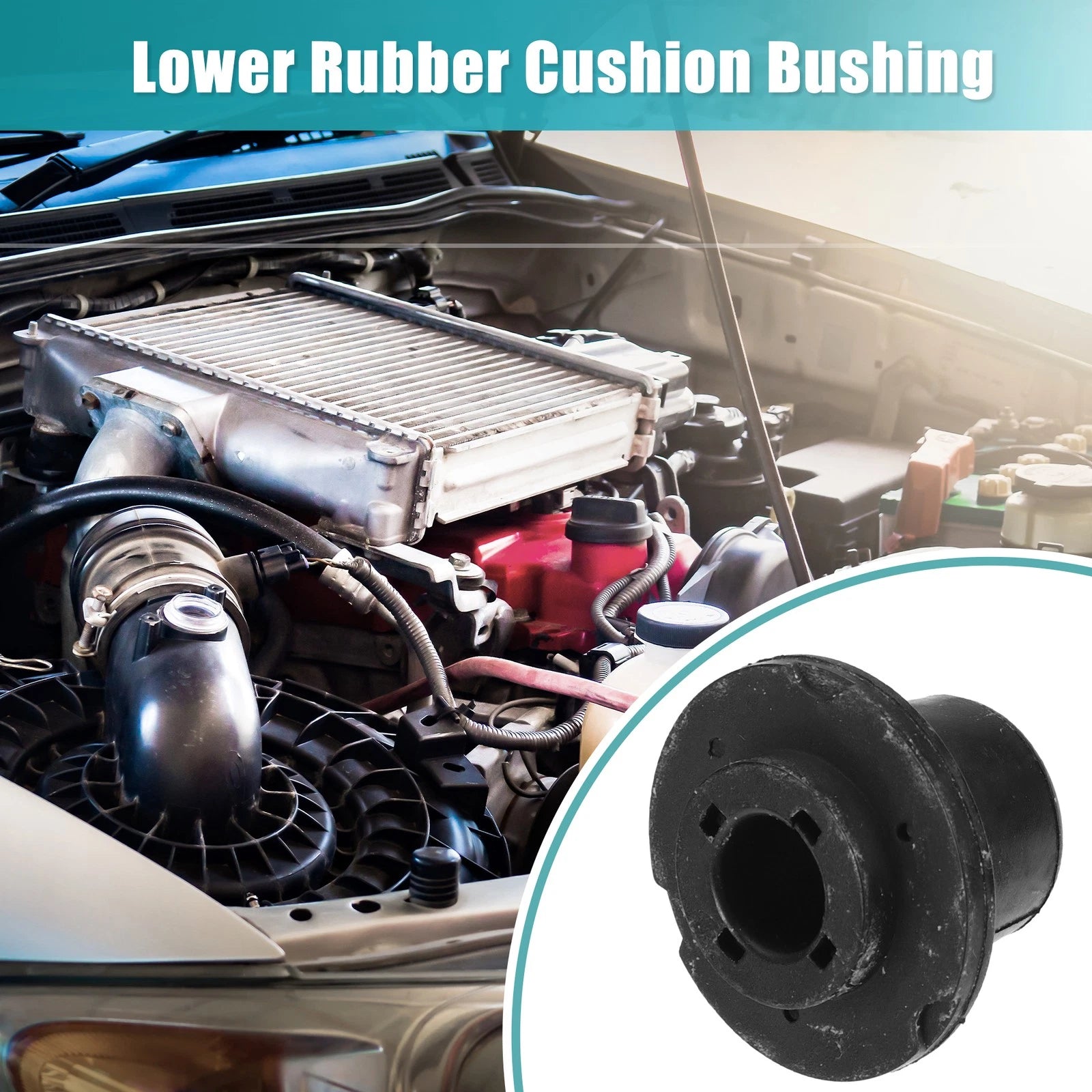 2pcs Lower Rubber Cushion Bushing for Chevrolet Malibu (2004–2021) No.52493483